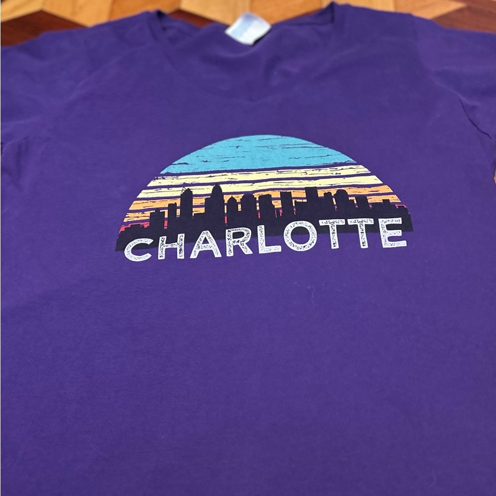 XL Port & Company Ring Spun T-shirt ladies “Charlotte” purple